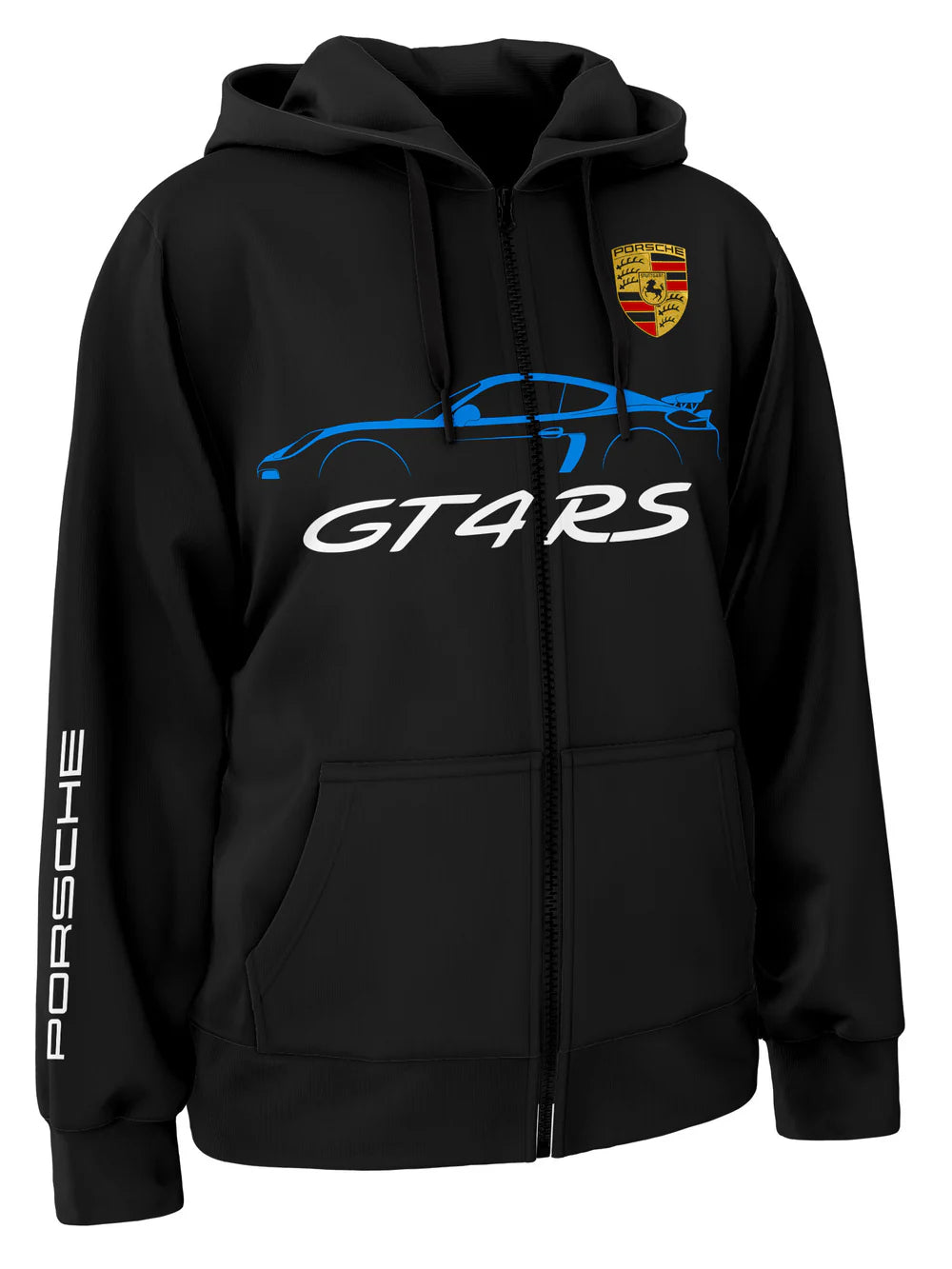 Porsche 718 Cayman Gt4 Rs Zipper Hoodie
