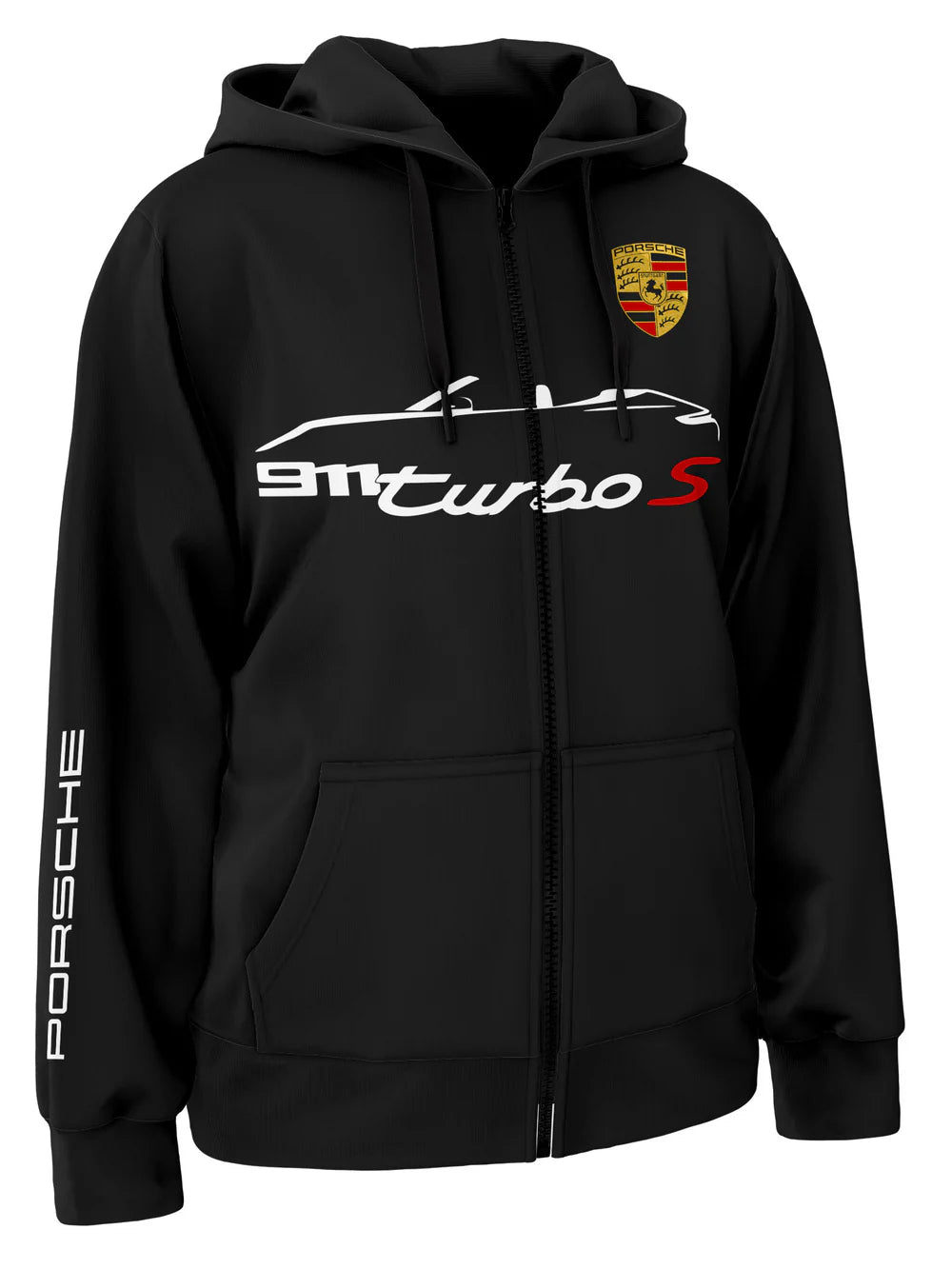 Porsche 911 Turbo S Convertible Zipper Hoodie