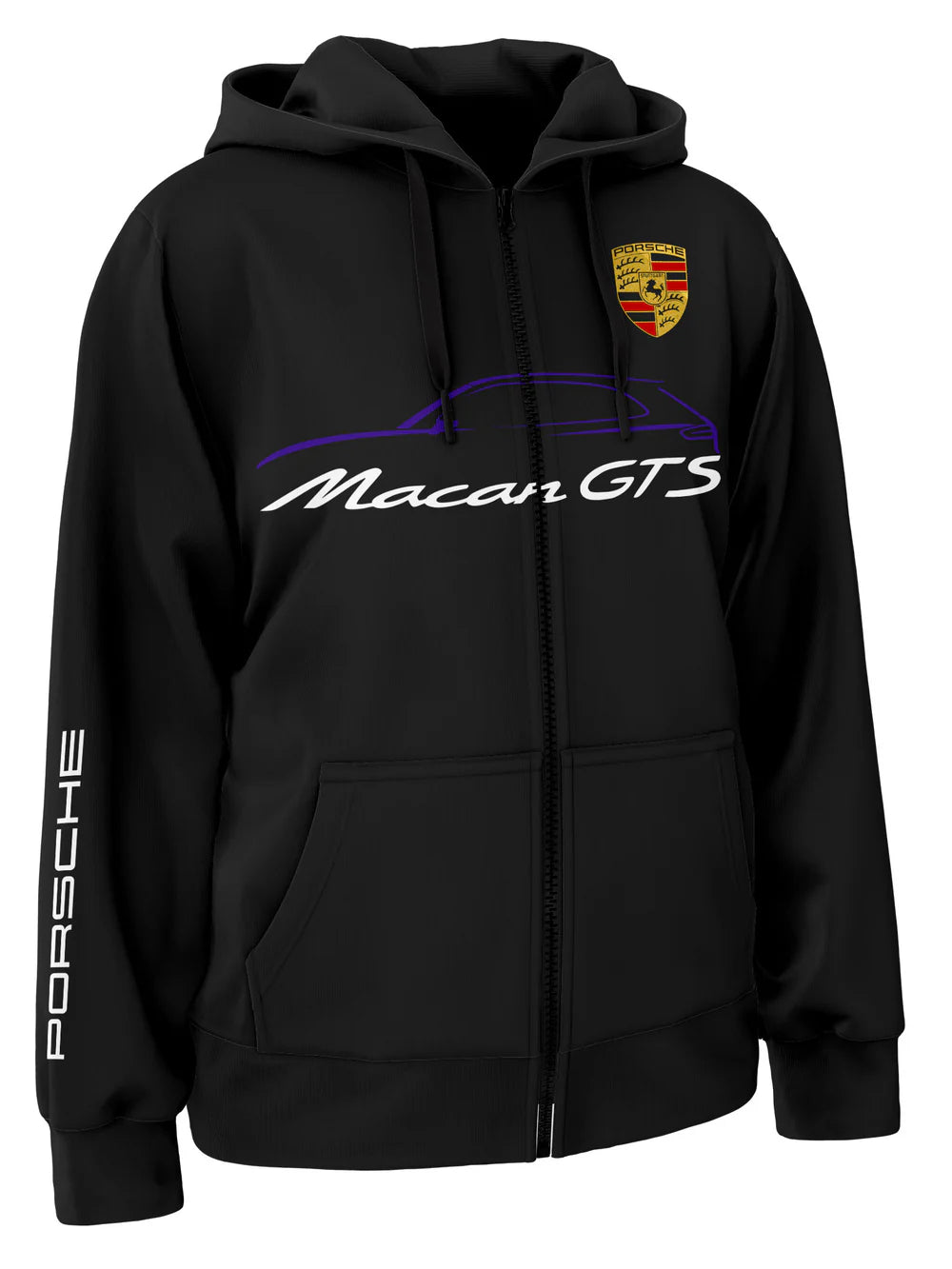 Porsche Macan Gts Zipper Hoodie